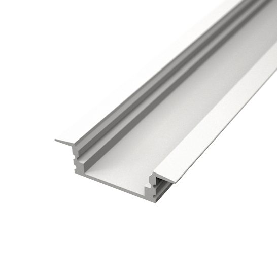 weißes Aluminium LED Einbau Profil, slim, 2,32 x 0,8cm