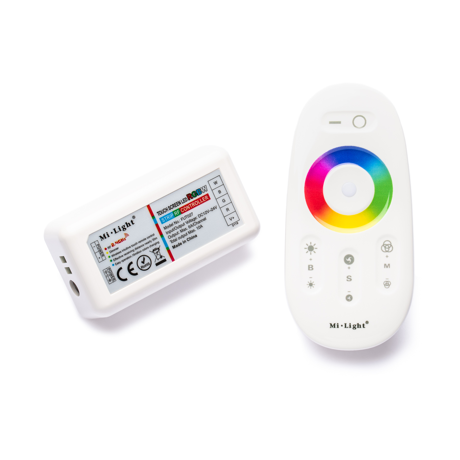 Funk LED Controller – 4 Kanal – RGBW – mit Touch-Fernbedienung | leds24.com