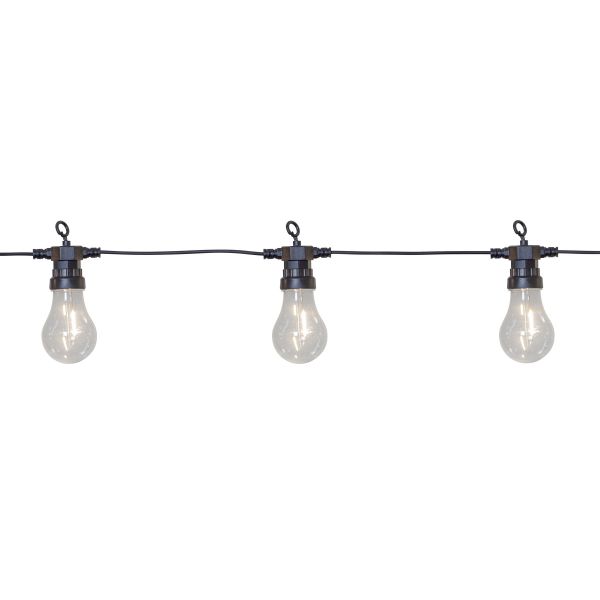 Circus Filament - Lichterkette für außen - 4,05 m - 10 LEDs - Netzbetrieb - Warmweiß