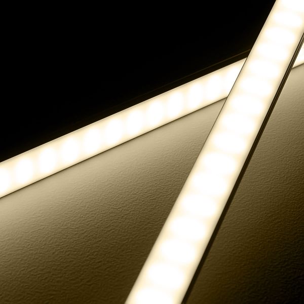 24V High Power Aluminium LED Leiste - neutralweiß - diffuse Abdeckung - bis 3m Länge