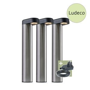 12V Wegeleuchte - Ludeco - Arvid 3er Set, 4,5W, warmweiß, IP44 12V Wegeleuchte - Ludeco - Arvid 3er Set, 4,5W, warmweiß, IP44
