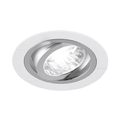 LED-Einbauleuchte - weiß/ chrom - 9,2 cm - rund