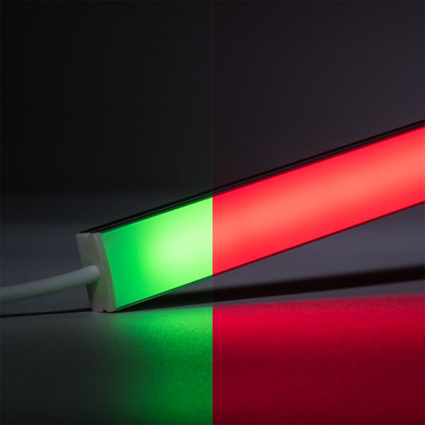 24V Slim-Line Aluminium LED Leiste - COB - RGB - diffuse Abdeckung