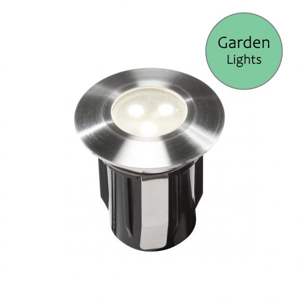 12V Einbaustrahler - Garden Lights - Alpha, 0,5W, weiß, IP67