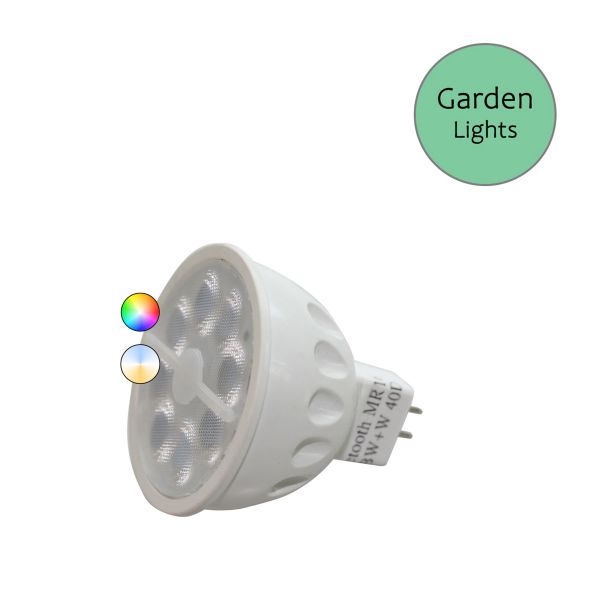 12V LED Leuchtmittel - Garden Lights - MR16-GU5.3 - 5W - RGB + CCT - SMART - per App steuerbar