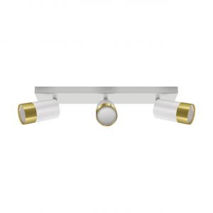 PUZON SPT 3 - Decken Spotleuchte in weiß/gold - Lichtfarbe: individuell wählbar PUZON SPT 3 - Decken Spotleuchte in weiß/gold - Lichtfarbe: individuell wählbar