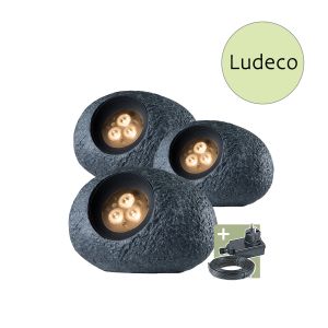 12V Wegeleuchte - Ludeco - Ingor 3er Set, 4,5W, warmweiß, IP44 12V Wegeleuchte - Ludeco - Ingor 3er Set, 4,5W, warmweiß, IP44