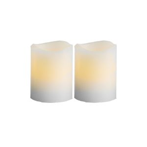May - Kerzen Set für innen - Weiß - Höhe: 6 cm - Batteriebetrieb - Timer May - Kerzen Set für innen - Weiß - Höhe: 6 cm - Batteriebetrieb - Timer