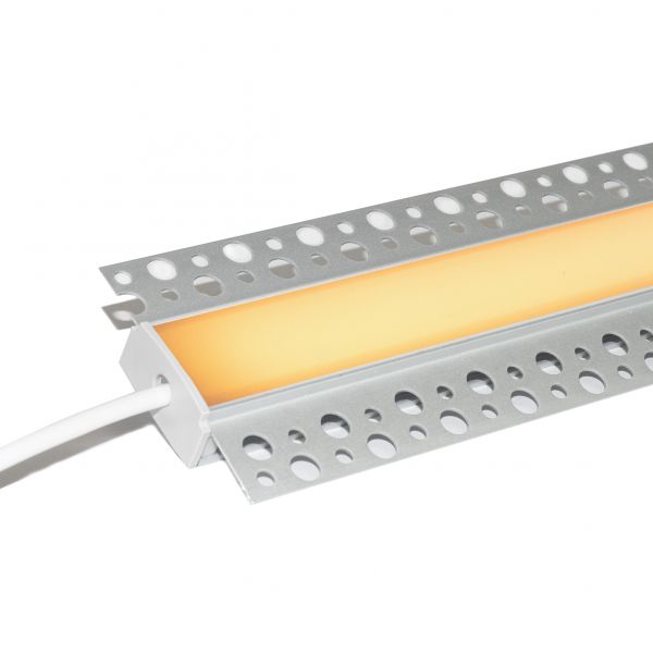 24V Aluminium Trockenbau High Power LED Leiste - warmweiß - diffuse Abdeckung