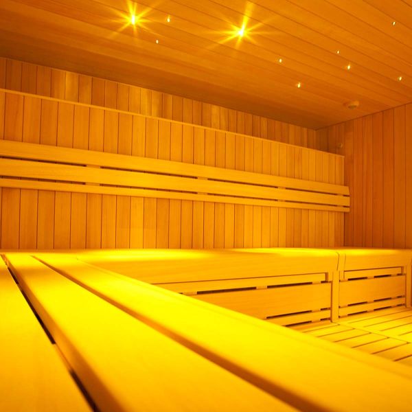 Sauna Beleuchtungsset 12V, 16W, 80 Farben, 15 Lichtprogramme, 80 Fasern a Ø 2mm in 2m Länge