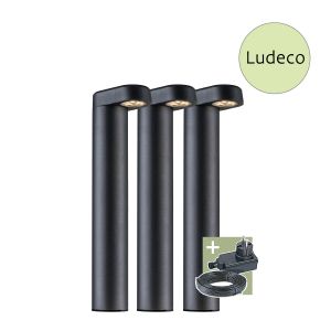 12V Wegeleuchte - Ludeco - Oskar 3er Set, 4,5W, warmweiß, IP44 12V Wegeleuchte - Ludeco - Oskar 3er Set, 4,5W, warmweiß, IP44