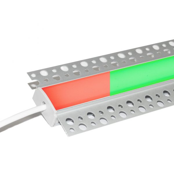 24V Aluminium Trockenbau High-Power LED Leiste - RGB - diffuse Abdeckung