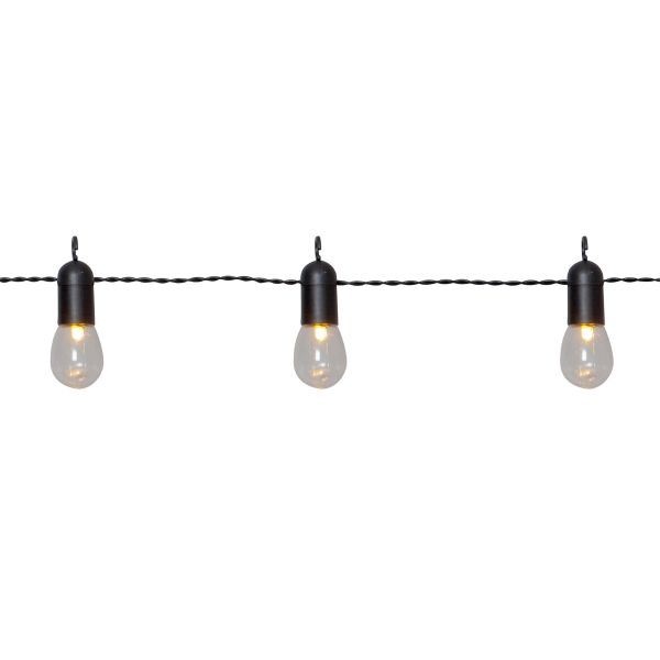 Small Hooky - Lichterkette für außen - 4,5 m - 16 LEDs - Netzbetrieb - Warmweiß