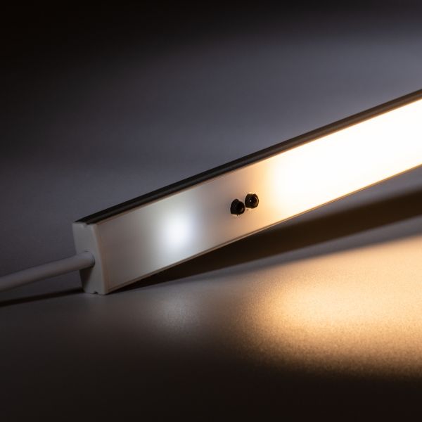 24V Aluminium LED Leiste mit Infrarot Sensor - warmweiß - diffuse Abdeckung