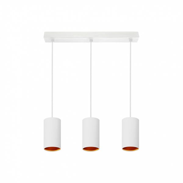 Chloe X3 linear - Pendelleuchte in weiß/gold - Lichtfarbe: individuell wählbar