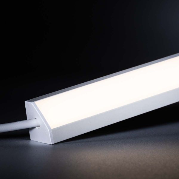 24V White Line LED Eckleiste - COB - neutralweiß - diffuse Abdeckung