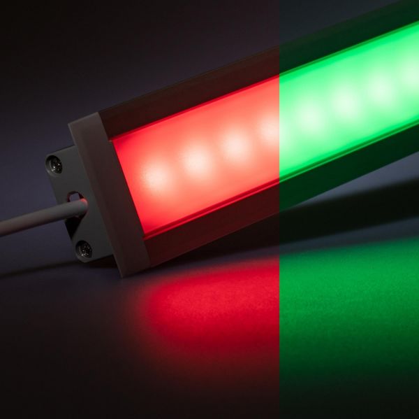 12V Aluminium Einbau LED Leiste – RGB – diffuse Abdeckung