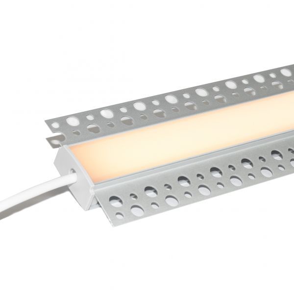 24V Aluminium Trockenbau High Power LED Leiste - neutralweiß - diffuse Abdeckung