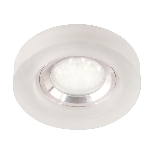 ADEL LED C - Einbau Deckenspot in gefrorenes Glas/chrom - Lichtfarbe: individuell wählbar