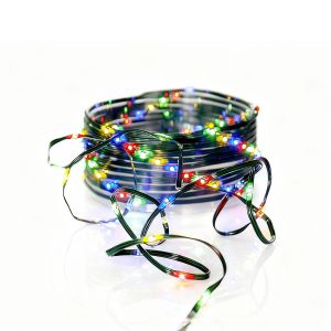 Micro - Lichterkette für außen - 7,2 m - 96 LEDs - Timer - Batteriebetrieb - 8 Funktionen - RGB Micro - Lichterkette für außen - 7,2 m - 96 LEDs - Timer - Batteriebetrieb - 8 Funktionen - RGB