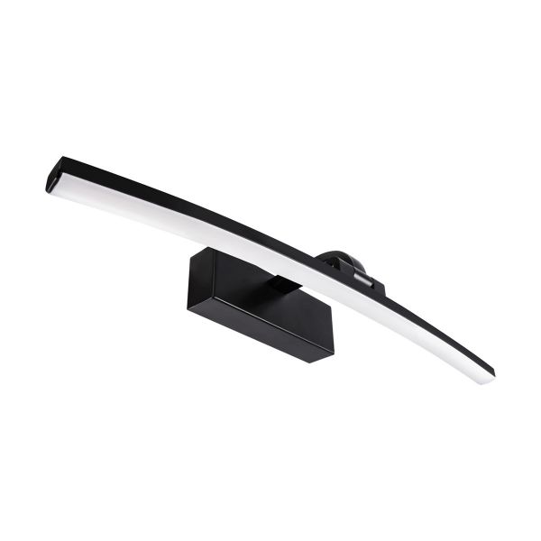 230V LED - Spiegelleuchte - Mamba - Neutralweiß - 8W - 40cm, schwarz