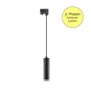 230V LED 3-Phasen Schienenleuchte - Madara Mini Ring - 10W - GU10, schwarz 230V LED 3-Phasen Schienenleuchte - Madara Mini Ring - 10W - GU10, schwarz