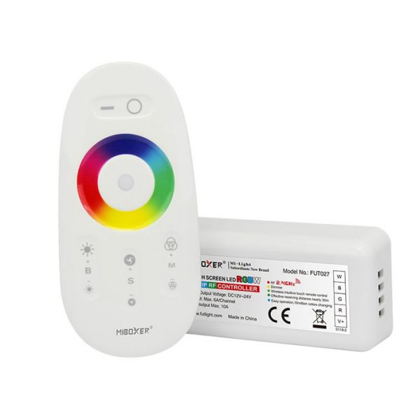 Funk LED Controller – 4 Kanal – RGBW – mit Touch-Fernbedienung