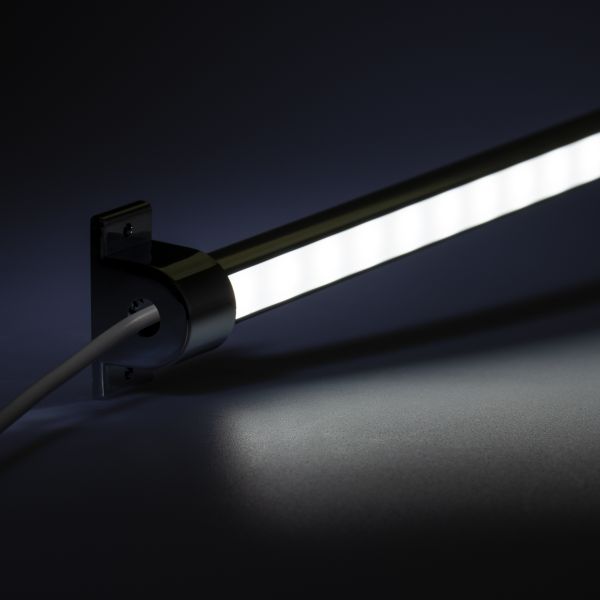 12V Aluminium LED Leiste - einstellbare Abstrahlrichtung – weiß – diffuse Abdeckung
