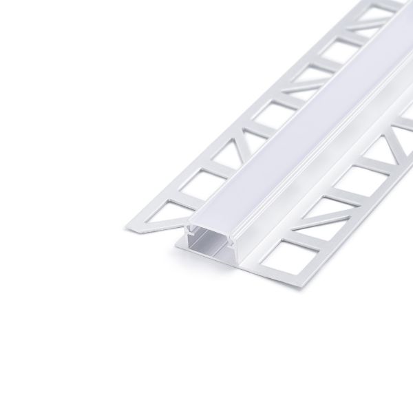 Aluminium LED Fliesenprofil in Wunschlänge, ideal, 1,69 x 1,1cm