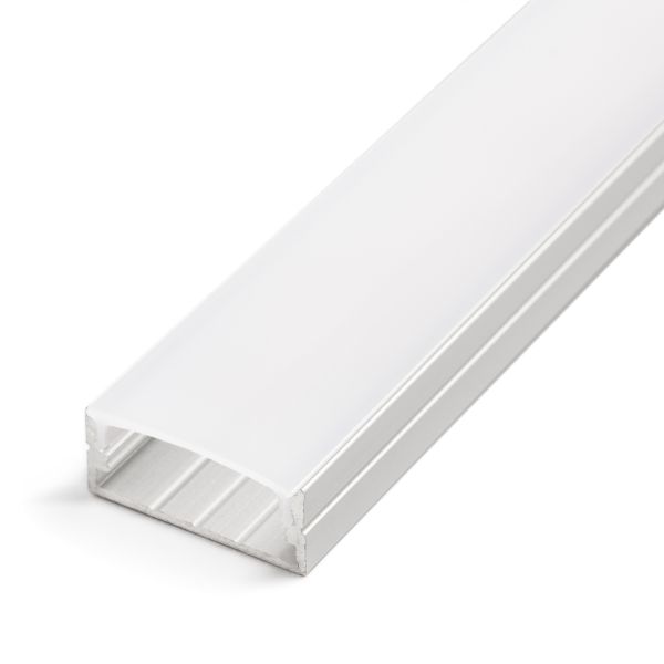 Aluminium LED Aufputz Profil, ideal, 2,35 x 1,0cm