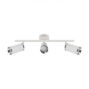 FRIDA SPT 3 - Decken Spotleuchte in weiß/chrom - Lichtfarbe: individuell wählbar FRIDA SPT 3 - Decken Spotleuchte in weiß/chrom - Lichtfarbe: individuell wählbar