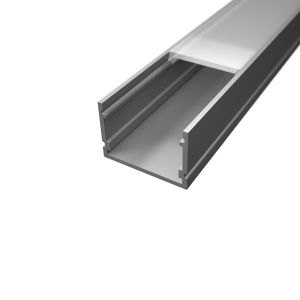 Aluminium LED Aufputz Profil in Wunschlänge, Classic Maxi, 3,0 x 2,0cm Aluminium LED Aufputz Profil in Wunschlänge, Classic Maxi, 3,0 x 2,0cm