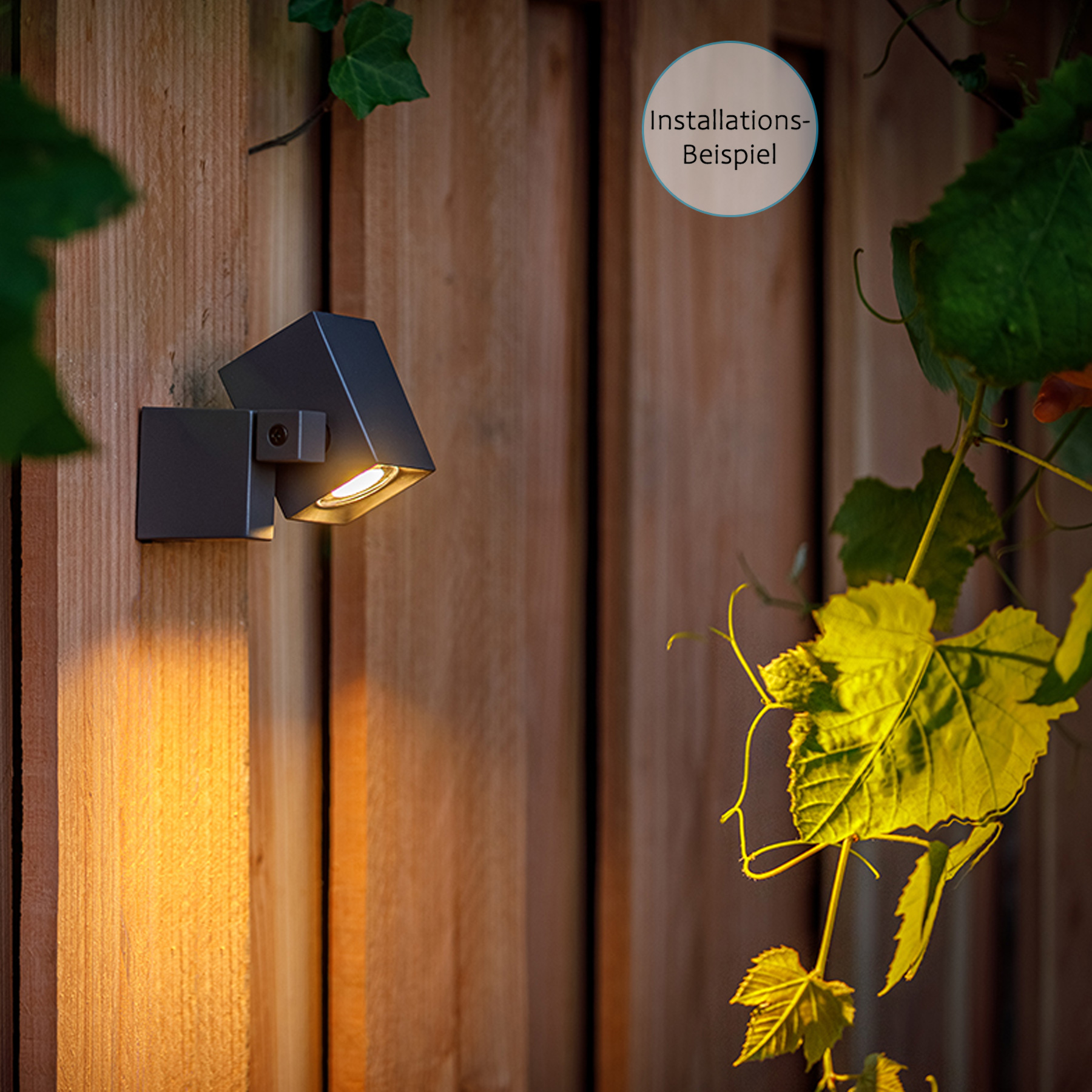 12V Wandleuchte Garden Lights Nano 1,8W, warmweiß, IP44