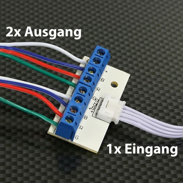 4-adriges Rundkabel anlöten (RGB), 7,90 €