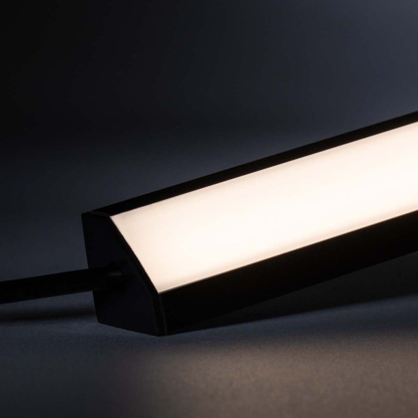 24V Black Line LED Eckleiste - COB - neutralweißes Licht - diffuse Abdeckung