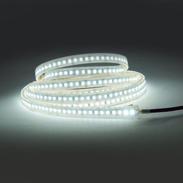 12V wasserfester High-Power LED Streifen - weiß - IP67 - 120 LEDs je Meter - alle 2,5cm teilbar