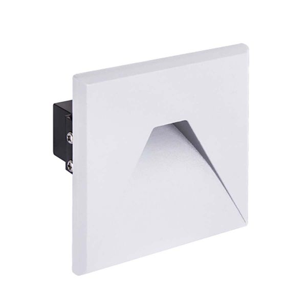 Ideus, 230V COB LED Einbauleuchte - neutralweiß - eckig - Gehäusefarbe Weiß