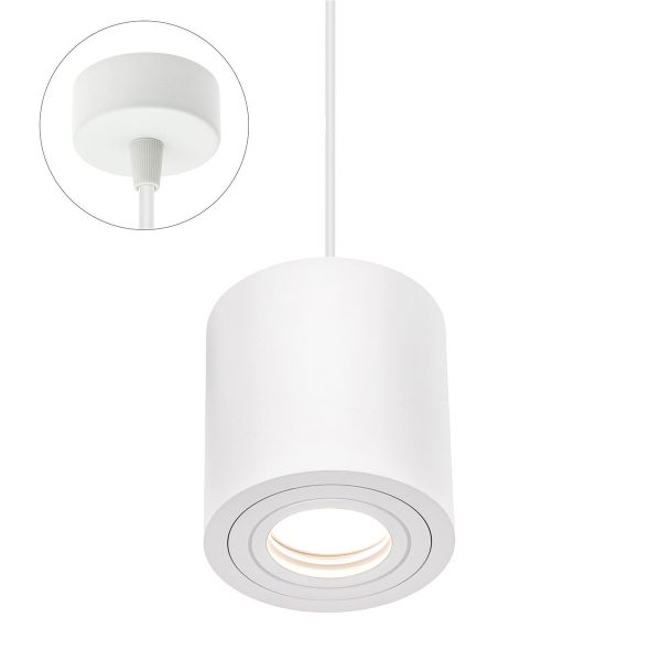 Chloe 4 - Pendelleuchte in weiß - Lichtfarbe: individuell wählbar