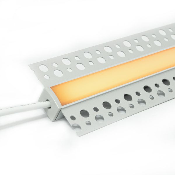 24V Aluminium Trockenbau COB LED Leiste schmal - warmweiß - diffuse Abdeckung