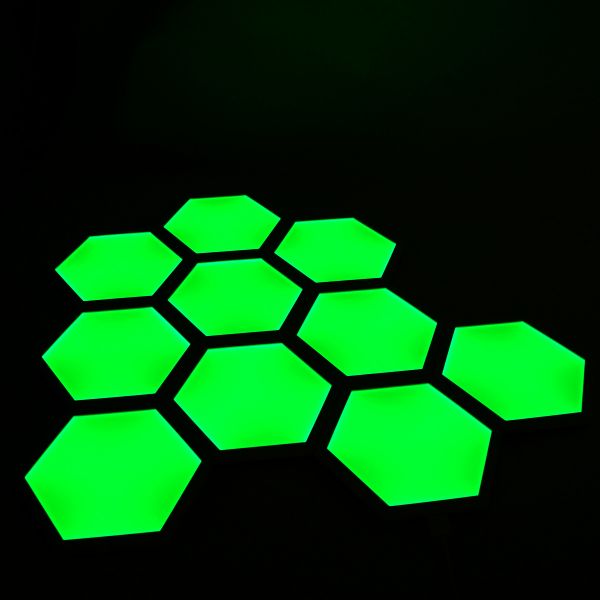 Hexagon LED Panel Set - 10er Set - Tuya App, Sprachsteuerung über Alexa und Google Home