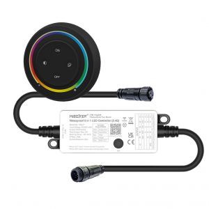 Plug & Play LED Funk Controller Set - 1 Zone - 5 Kanal - RGB+CCT - Fernbedienung - 2,4 GHz - IP66 Plug & Play LED Funk Controller Set - 1 Zone - 5 Kanal - RGB+CCT - Fernbedienung - 2,4 GHz - IP66