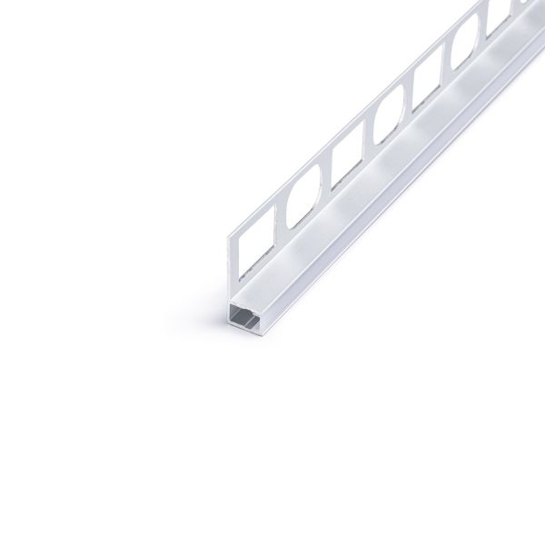 Aluminium LED Fliesenabschluss Profil in Wunschlänge, schmal, 2,78 x 1,1cm