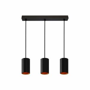 Chloe X3 linear - Pendelleuchte in schwarz/gold - Lichtfarbe: individuell wählbar Chloe X3 linear - Pendelleuchte in schwarz/gold - Lichtfarbe: individuell wählbar