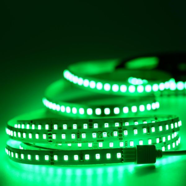 24V LED Streifen – grün – 140 LEDs je Meter – alle 5cm teilbar