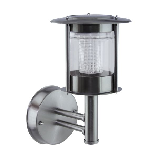 ESTERA LED - Solar Wandleuchte in chrom - Lichtfarbe: kaltweiß