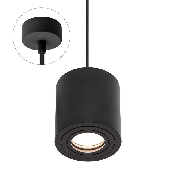Chloe 4 - Pendelleuchte in schwarz - Lichtfarbe: individuell wählbar