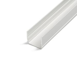 Aluminium LED Profil in Wunschlänge für 15 x 15mm Neon Streifen, 1,9 x 1,6cm Aluminium LED Profil in Wunschlänge für 15 x 15mm Neon Streifen, 1,9 x 1,6cm