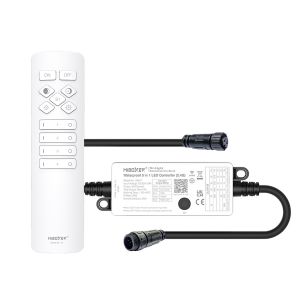 Plug & Play LED Funk Controller Set - 4 Zonen - 1 bis 2 Kanal - CCT - Fernbedienung (2,4 GHz)-IP66 Plug & Play LED Funk Controller Set - 4 Zonen - 1 bis 2 Kanal - CCT - Fernbedienung (2,4 GHz)-IP66