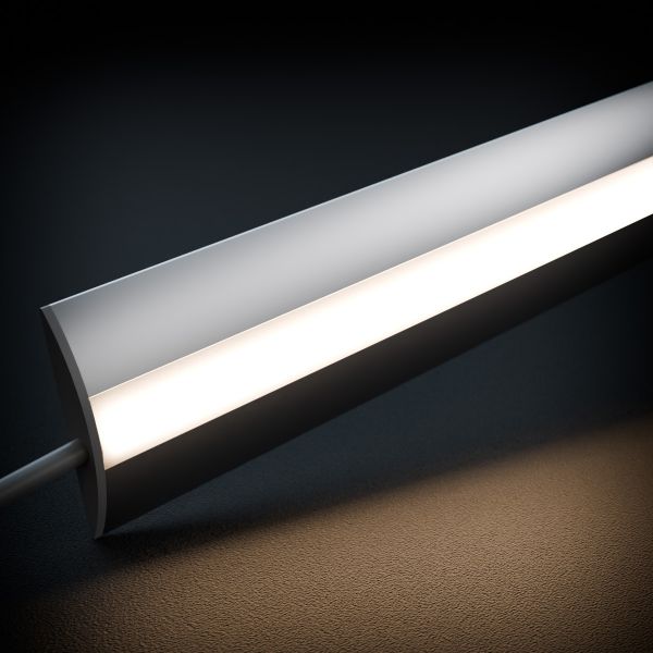12V Aluminium Unterbau LED Leiste - warmweiß - diffuse Abdeckung