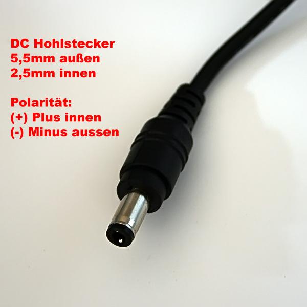 Flexibler LED-Strahler 12VDC - 1,8W - USB 5V-2,1A - 4000K mit Schalter